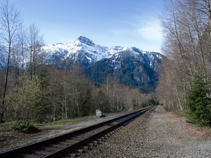 Tracks and Mt. Persis None