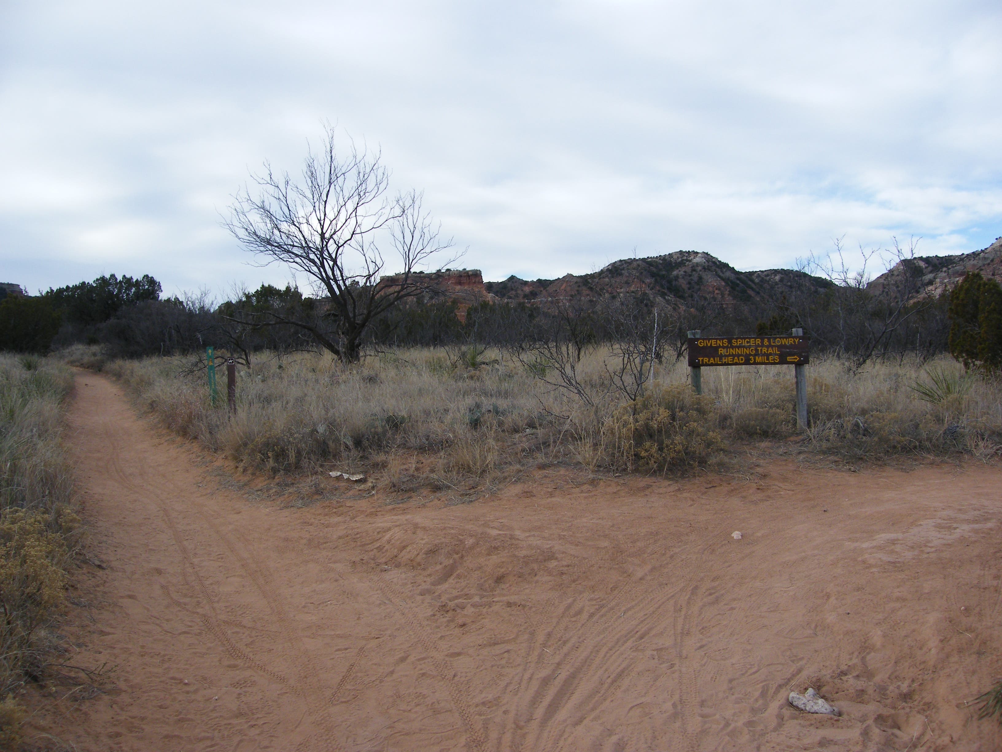 Trail intersection and signage None