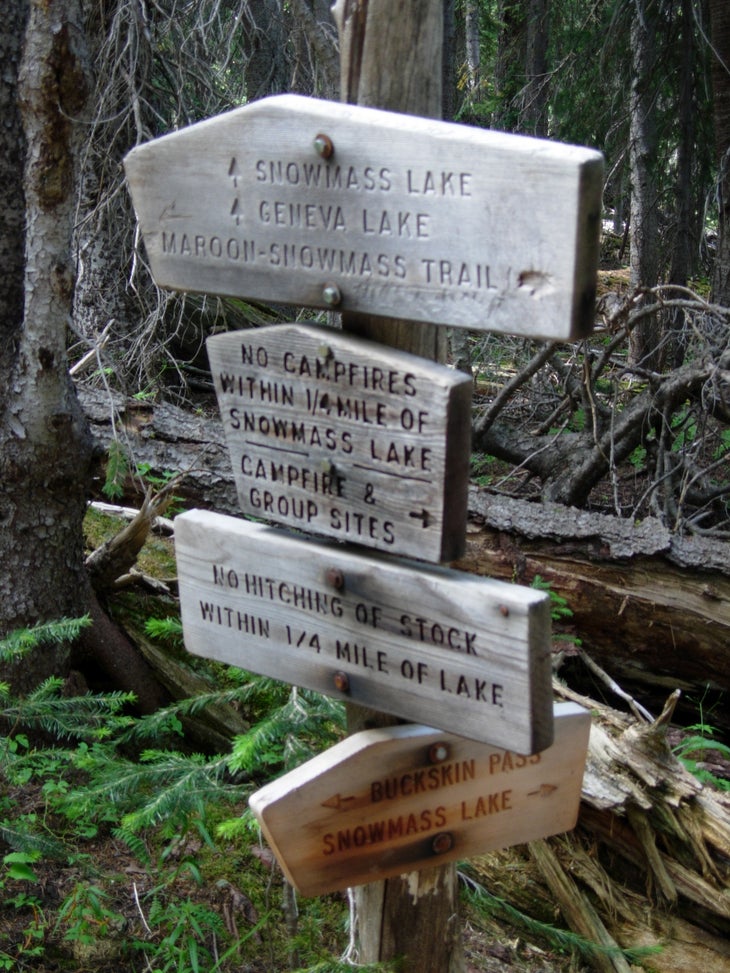 Trail Sign None