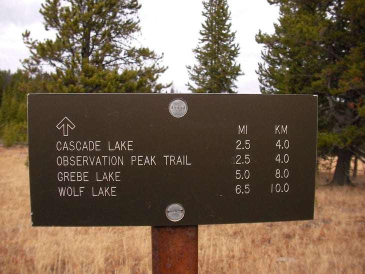 Trail Sign None
