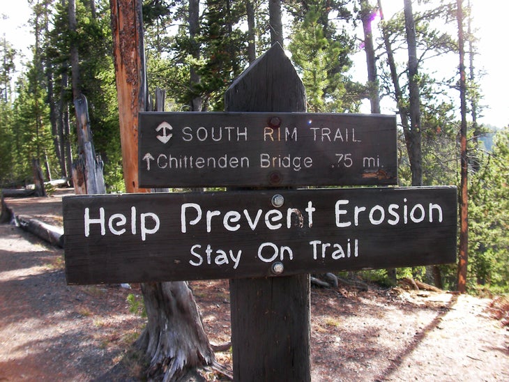 Trail sign None