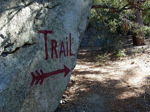 Trail sign None