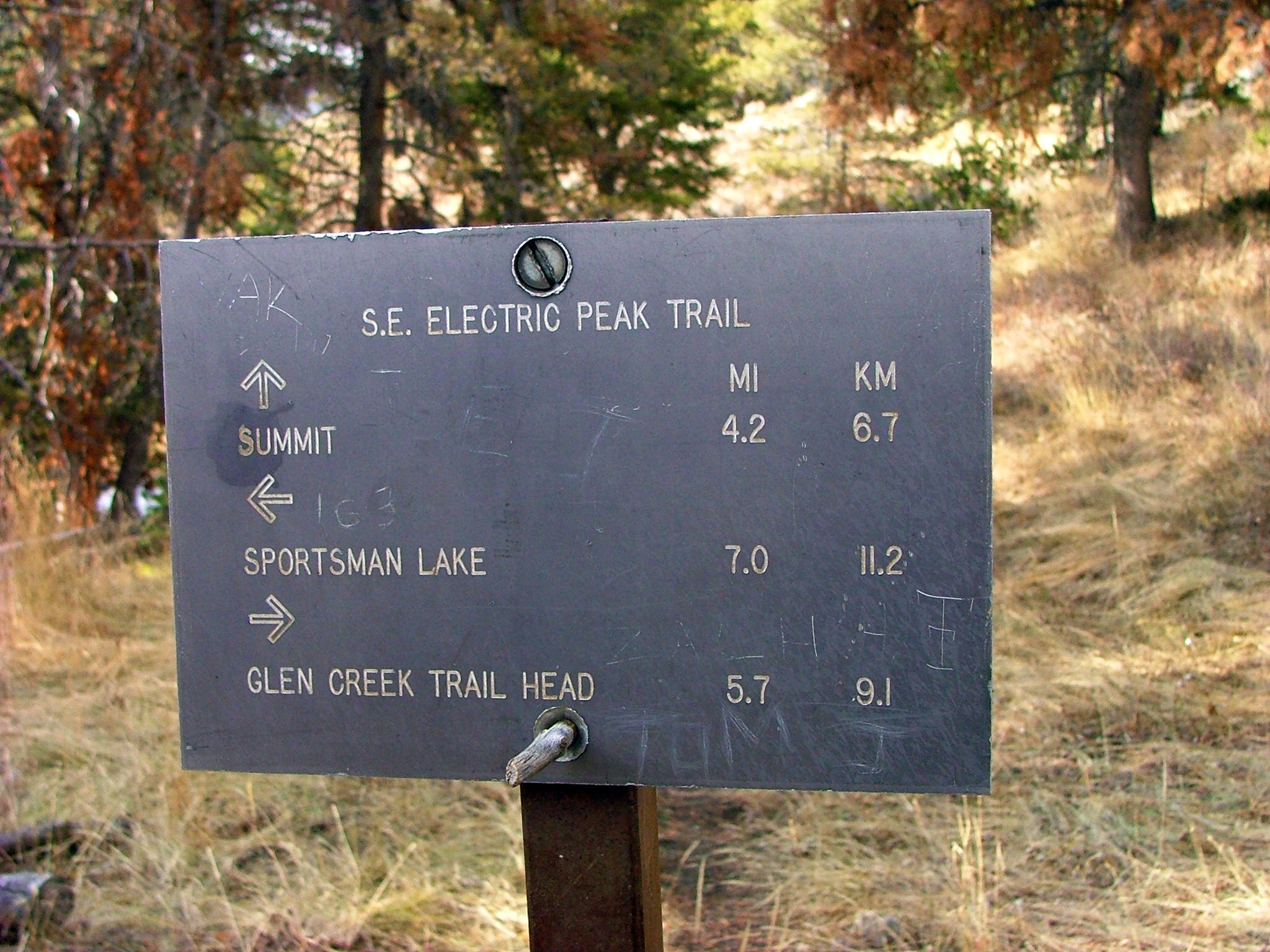 Trail Sign None