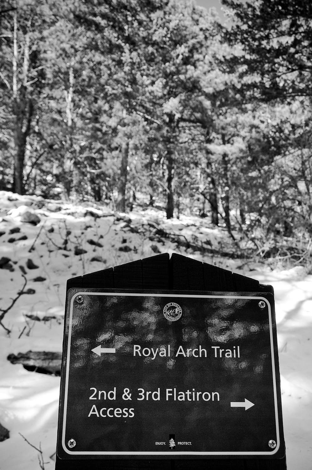 Trail sign None