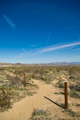 Trail swings northeast None