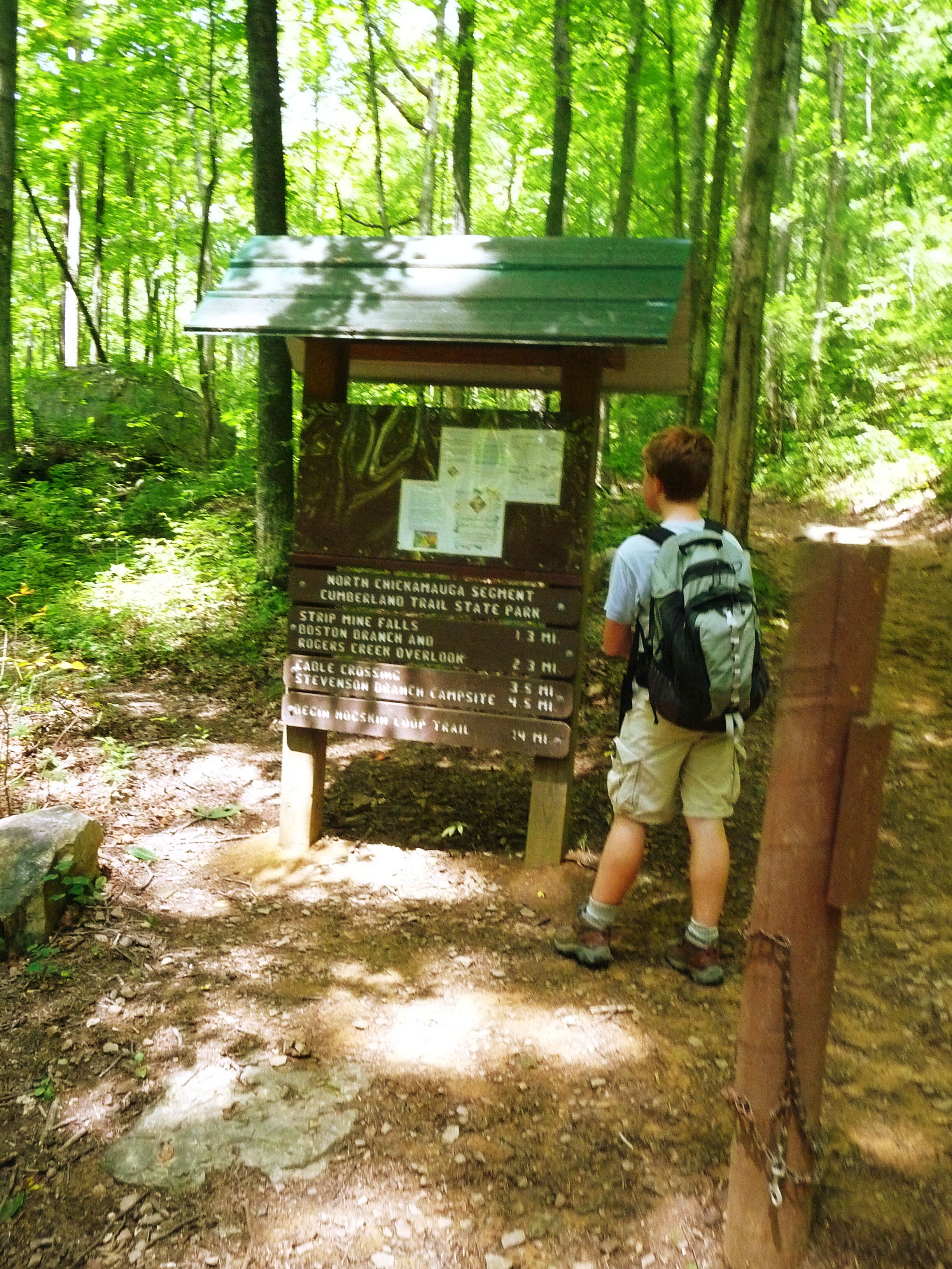 Trailhead kiosk and map None