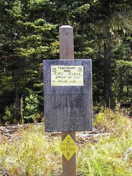 Trailhead Sign None