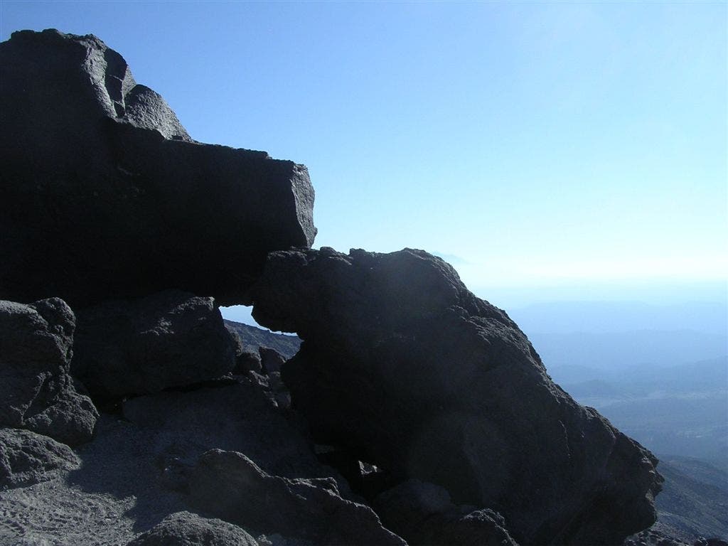 Unique rock formation on Monitor Ridge None