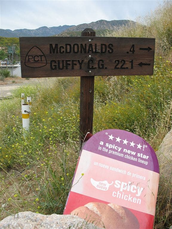 Unique trail sign None