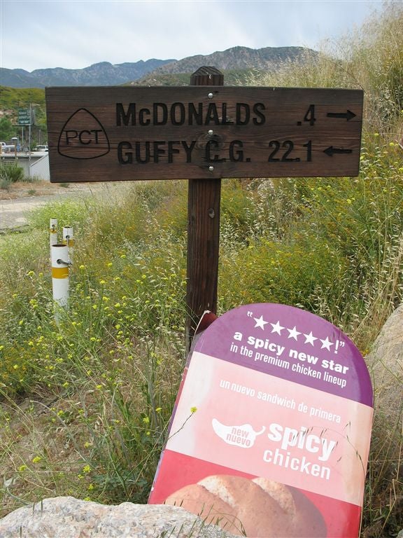 Unique trail sign None