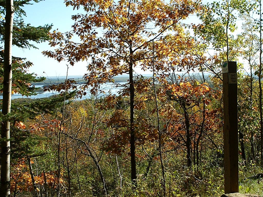 View at Spirit Mountain Campground spur trail None