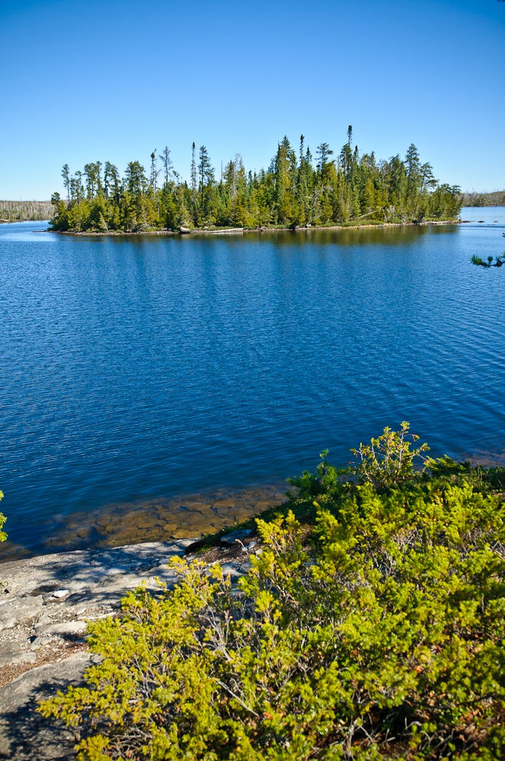 View from the campsite on Little Sag None