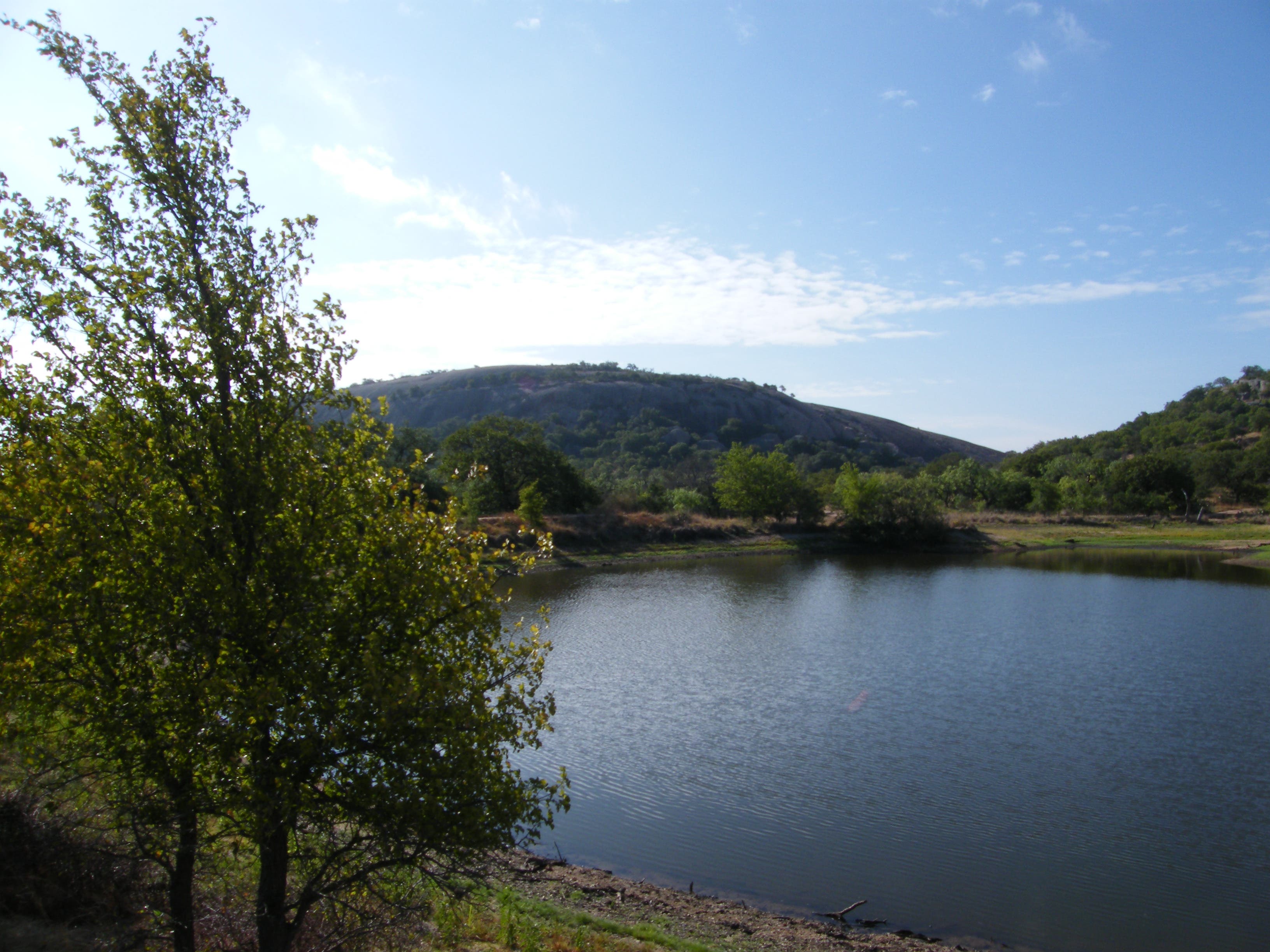 View of Enchanted Rock from Moss Lake None