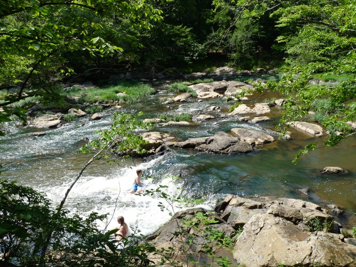 View of the dam None