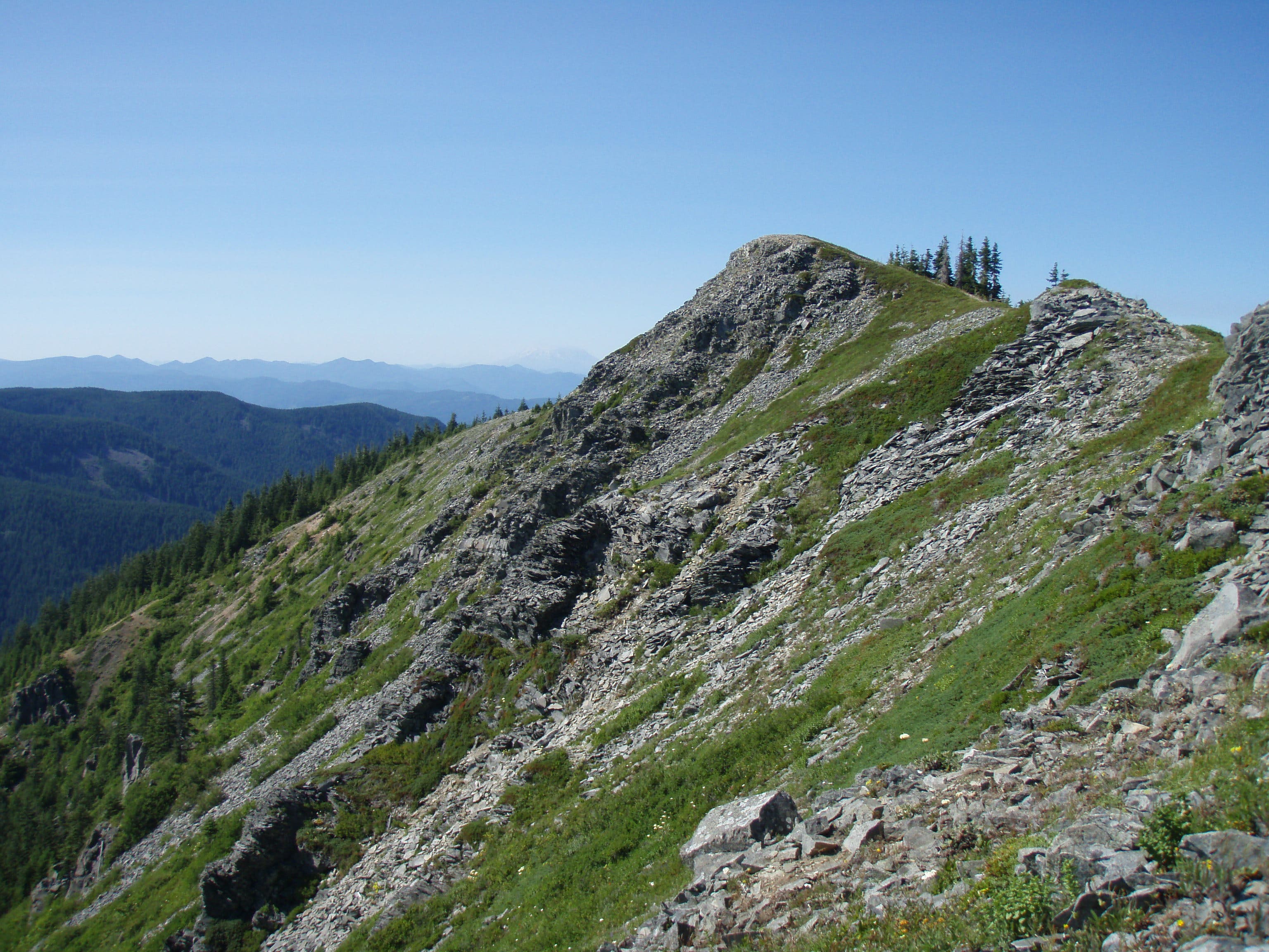 View of the summit. None