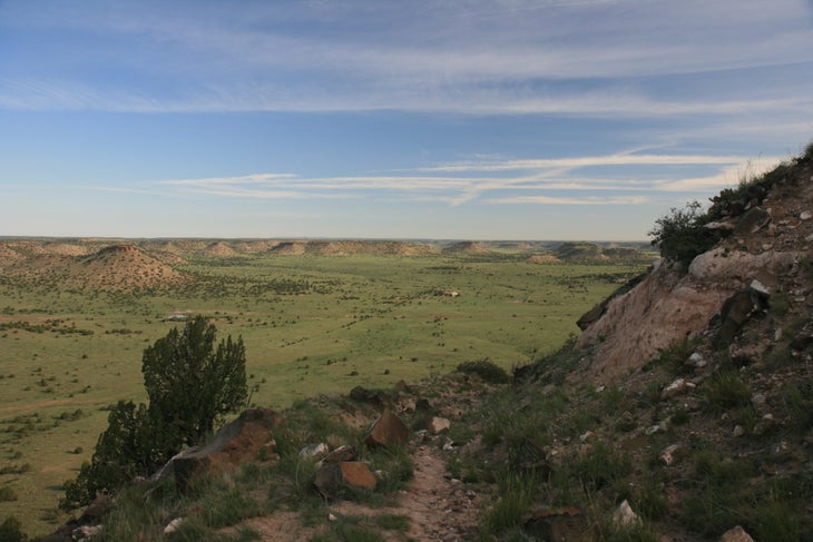 View to the north None