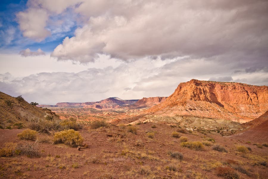 Views to the west None