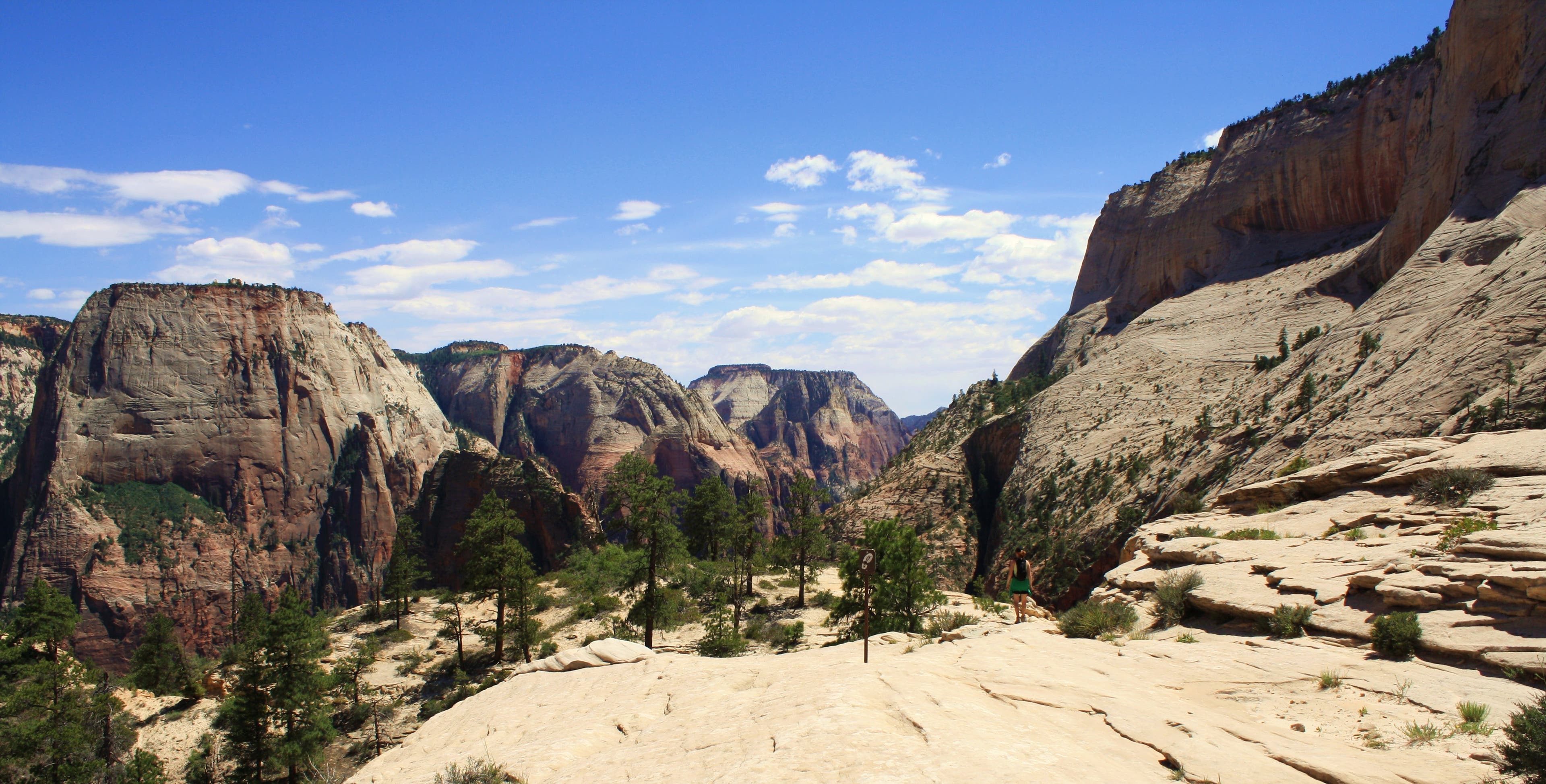 Walking Down into the Valley None