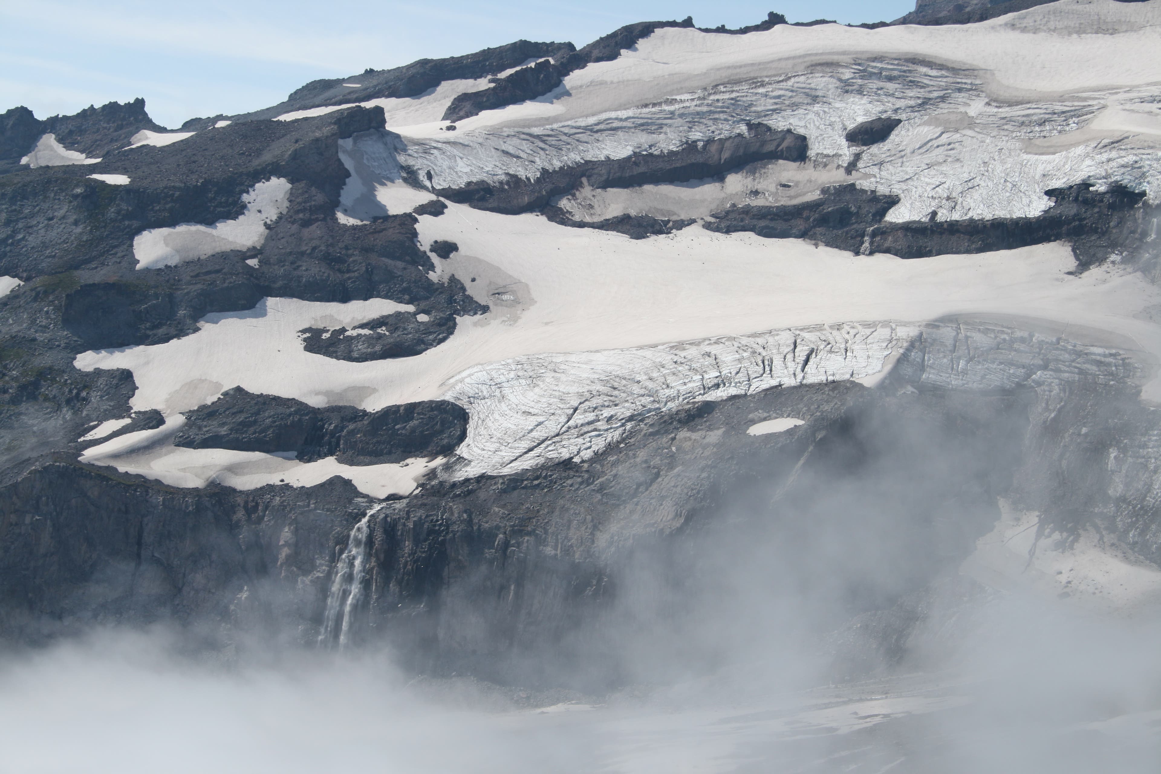 Waterfall on Wilson Glacier None