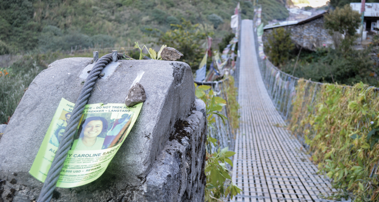 Missing Aubrey Sacco signs