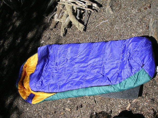 Your sleeping bag is 35 years old. sleeping bag