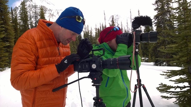 Behind the Lens One of our goals for this trip is to shoot videos of our top products. Ben Fullerton (left) and Andrew Bydlon make all the magic happen.