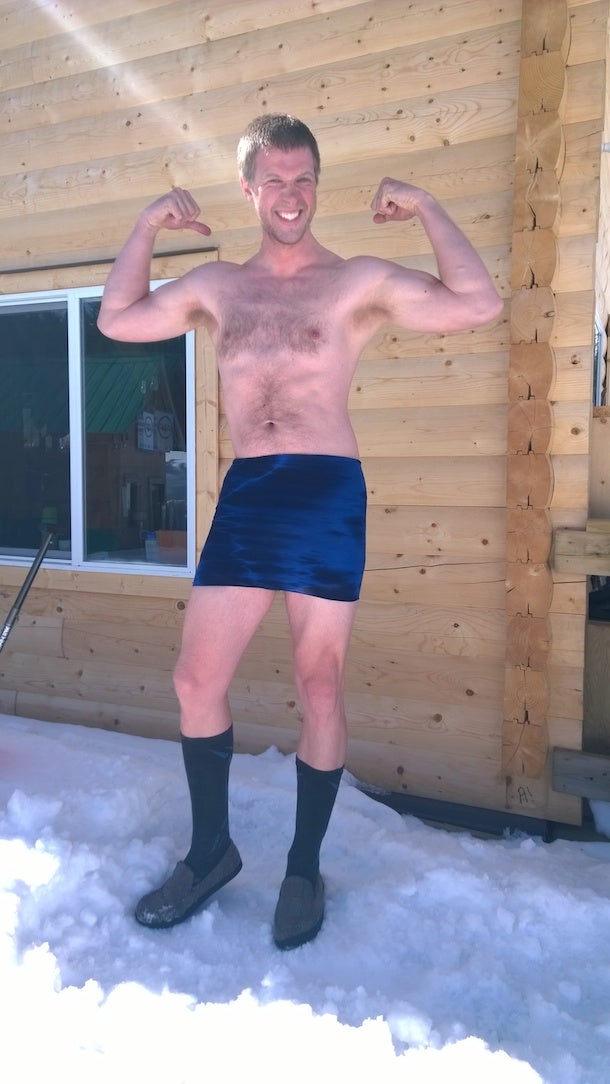 In the Buff We always push the limits of the gear we test. Example: our photographer Ben, getting the most out of his Buff.