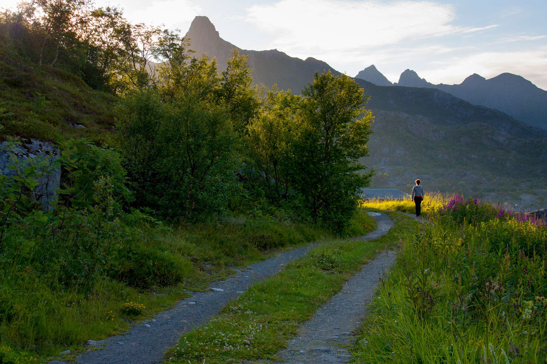 Norway: Kalle The sun is your constant companion in Lofoten from My 25th- June 15th. It never sets. This photo in the village of Kalle shows the darkest the days…
