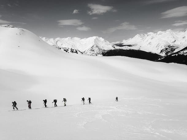 Skinning We spend plenty of time skinning to earn our turns. It’s hard not to be distracted by all the beauty, but we try to collect our thoughts on how on…