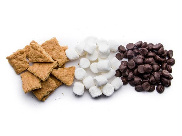 Stir in the marshmallows and chocolate chips and sprinkle the broken grahams on top for some crunch. You’re welcome.