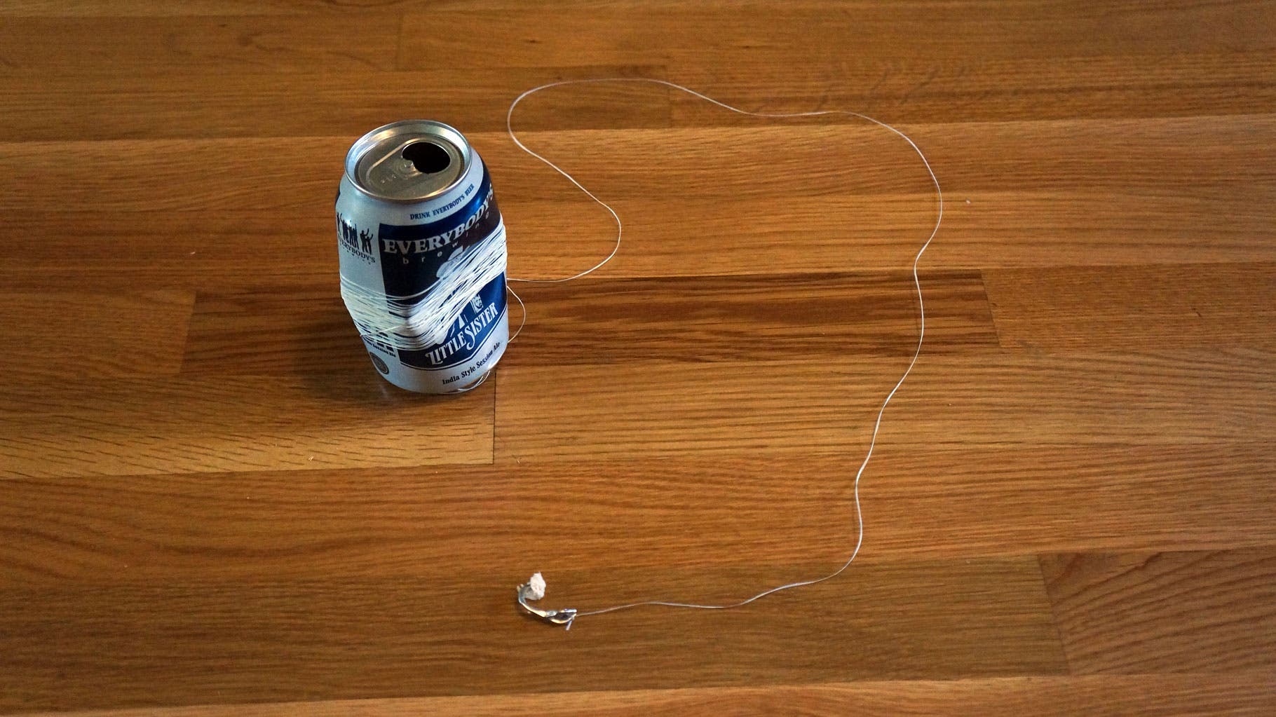 Soda Can Survival: Step 7 Attach live bait, and cast away! Experiment with tying rocks as sinkers and plastic trash (like plastic bottle tops as bobbers) to help improve your…