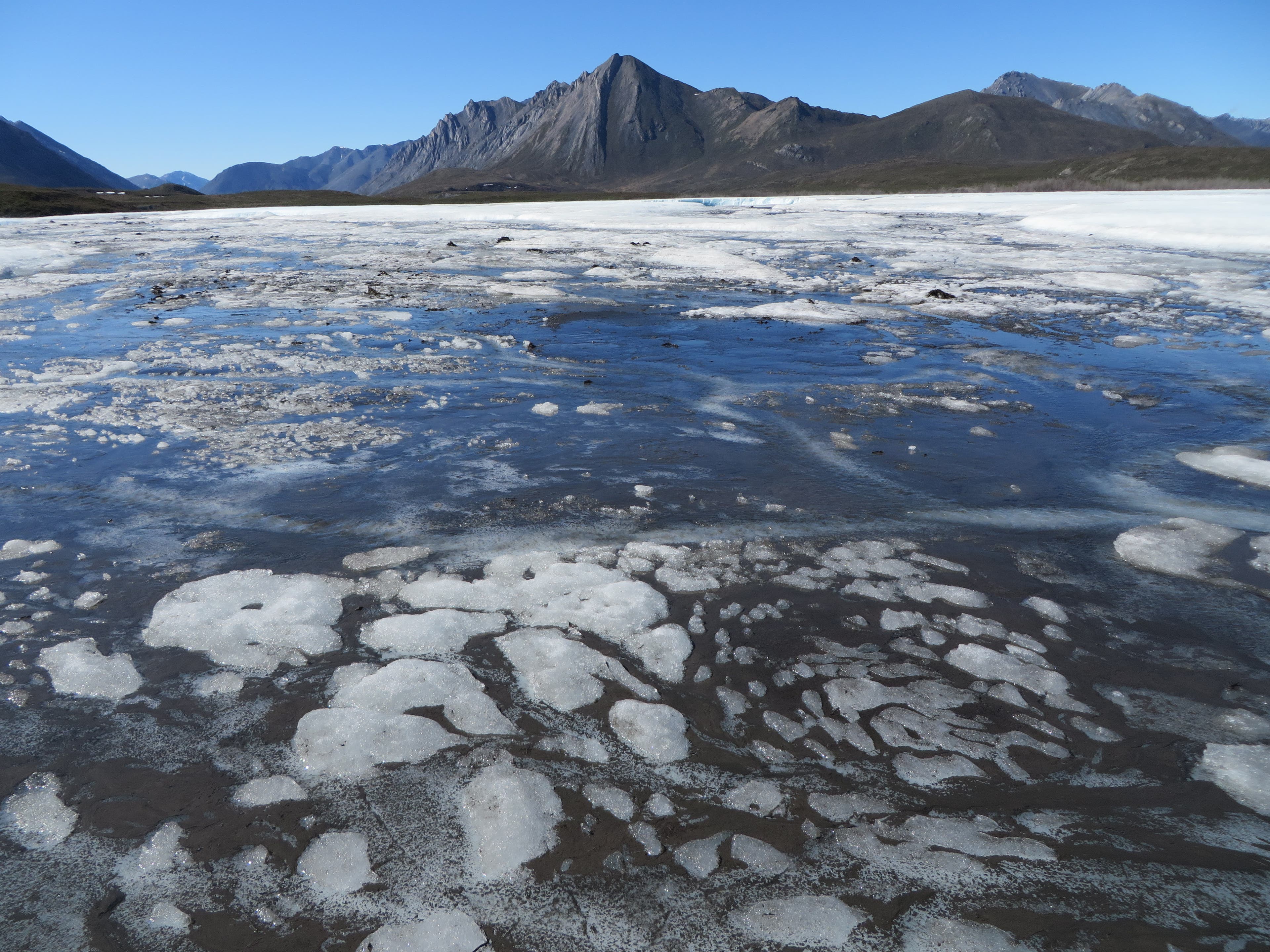 Brooks Range An ice-laden section of the Brooks Range.
