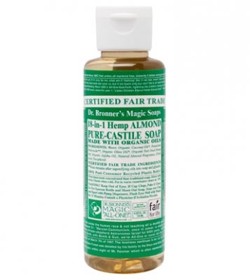 Dr. Bronner’s Castile Liquid Soap A long-time classic, this tiny bottle can accomplish so many things! Use it to brush your teeth, wash your body, clothes, and dishes, shave, and much…
