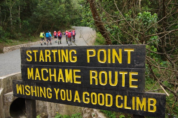Machame Gate Day 1 starts at the Machame Gate after rangers conduct an official weigh-in to make sure no porter is carrying more than the allotted 25 kilograms.…