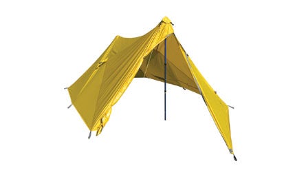 Mountainsmith Mountain Shelter LT This floor less, trekking pole-supported shelter offers lavish space for two--54 square feet--and a vented window minimizes condensation. It stood…