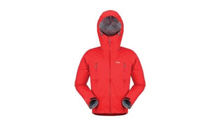 Rab Myriad “I felt totally protected during miserable, sustained rain,” says a tester of this three-layer Polartec NeoShell jacket; a standout bendable hood…