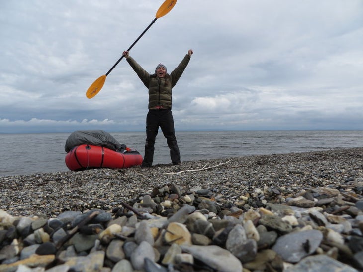 Reaching the Chukchi Sea Reaching the Chukchi Sea on day 50 of my trek.