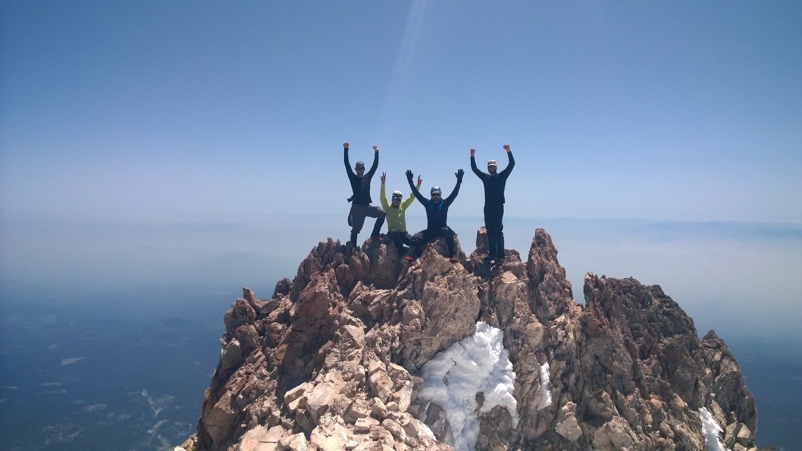 Climbing Mount Shasta Another great day to glissade the whole West Face.