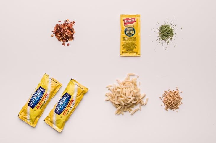 Simple Coleslaw: Step 3 Optional seasonings: Spicy: 1/4 tsp red chili flakes (add to sugar/vinegar mixture) Bavarian: 1/4 tsp dill (add to sugar/vinegar mixture) and a…