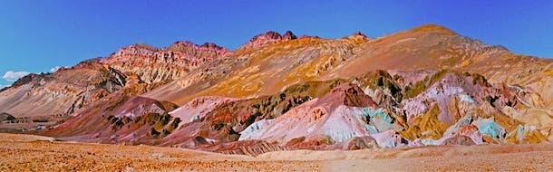 This formation, visible from Death Valley’s famous Artist Drive, is fittingly named for its brilliant display of colors. Formed over 5 million years…