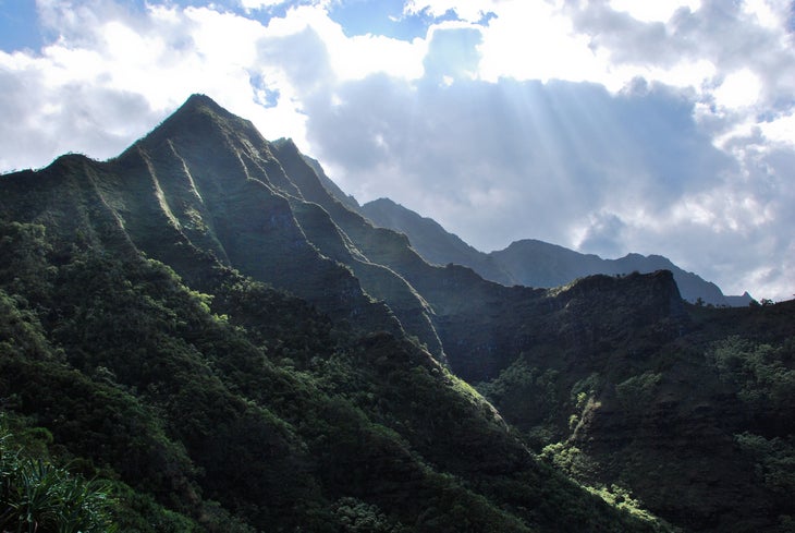 Napali Coast, Kauai, Hawaii Hike the Kalalau Trail, which provides the only land access on this rugged area on Hawaii’s Kauai island. Backcountry hikers enjoy the views of the…