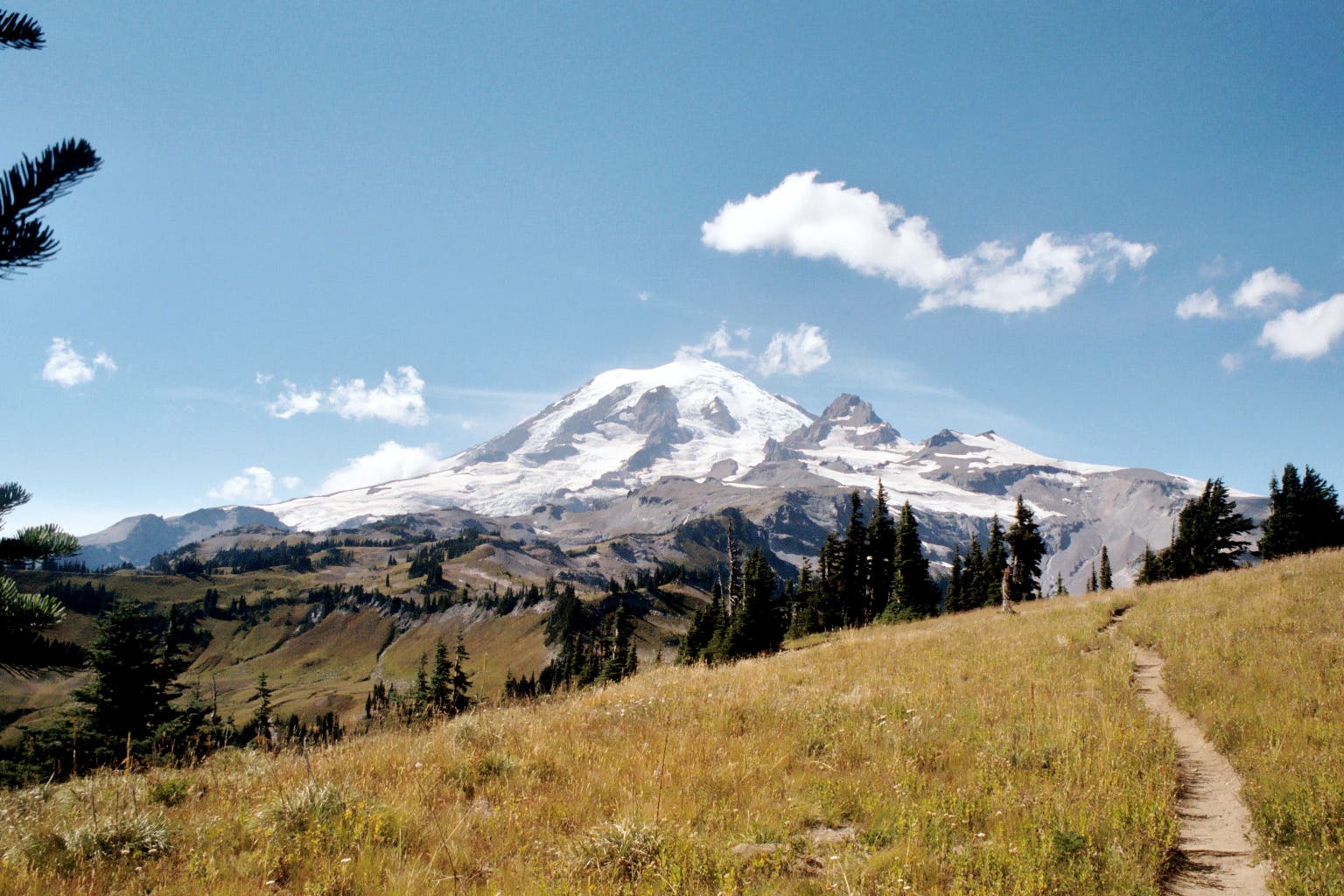 Head high for snowfields and glacial lakes, still cold in the dead heat of summer. Start at the 93-mile Wonderland Trail and hike up 3177 feet to the…