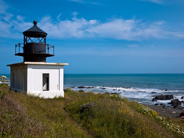 Punta Gorda Lighthouse, California Hike 7-miles out-and-back to this remote, abandoned lighthouse on California's Lost Coast, also called the \