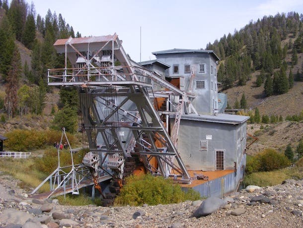 The 988-ton Yankee Fork Gold Dredge is the highlight of this ghost town on the border of the Frank Church-River of No Return Wilderness, but other…