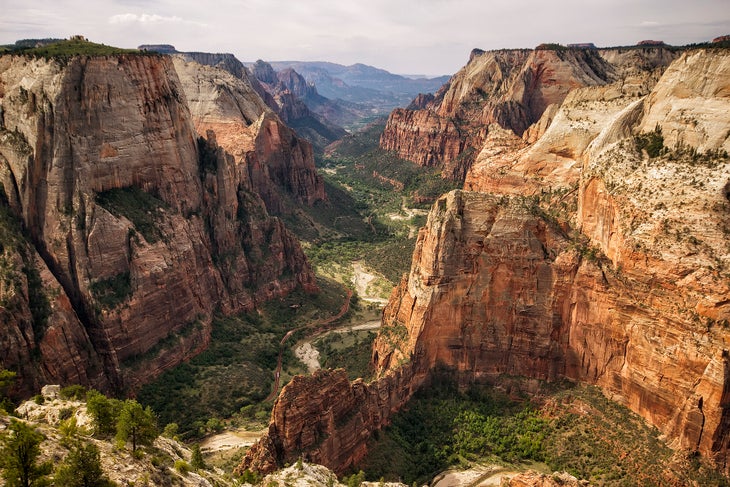 Observation Point Trail, Zion National Park, UT With dizzying exposure and supreme panoramas of Zion’s colossal towers, choose this delightfully strenuous 8-mile up-and-back to Observation Point…