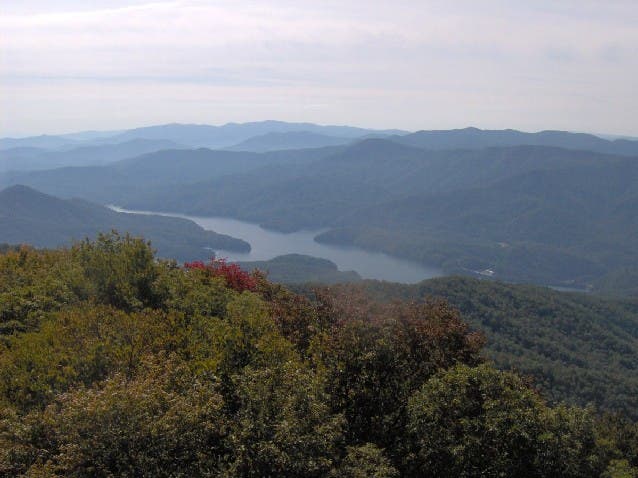 Shuckstack Fire Tower (NC) One of the last remaining fire towers in Great Smoky Mountains National Park, this 80-foot tall fire tower commands the skyline above Fontana Dam,…