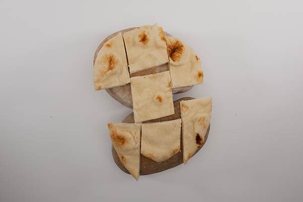 Pro move: Warm bread on a hot stone from your campfire. Cut into wedges