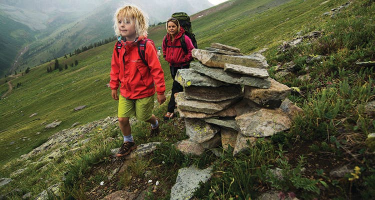 Family hiking/camping images taken by Kennan Harvey