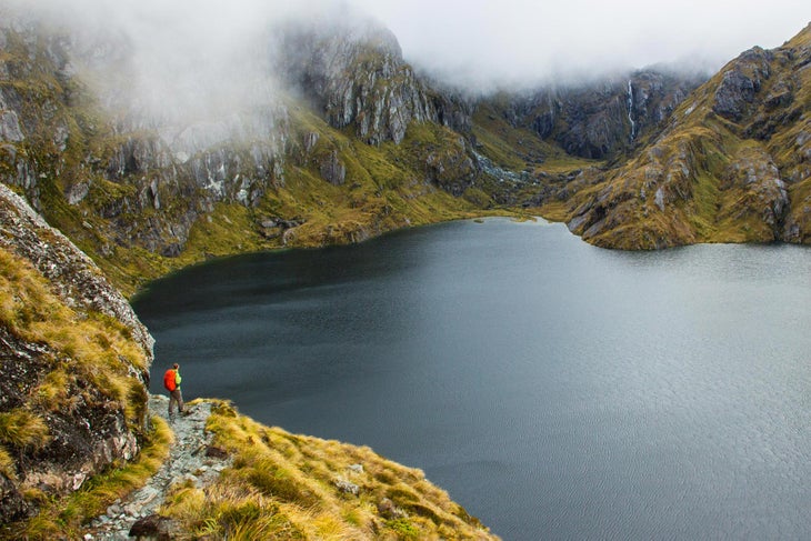 Magic kindom The track passes above Lake Harris, with a view to the Valley of Trolls beyond. (Rachel Zurer)