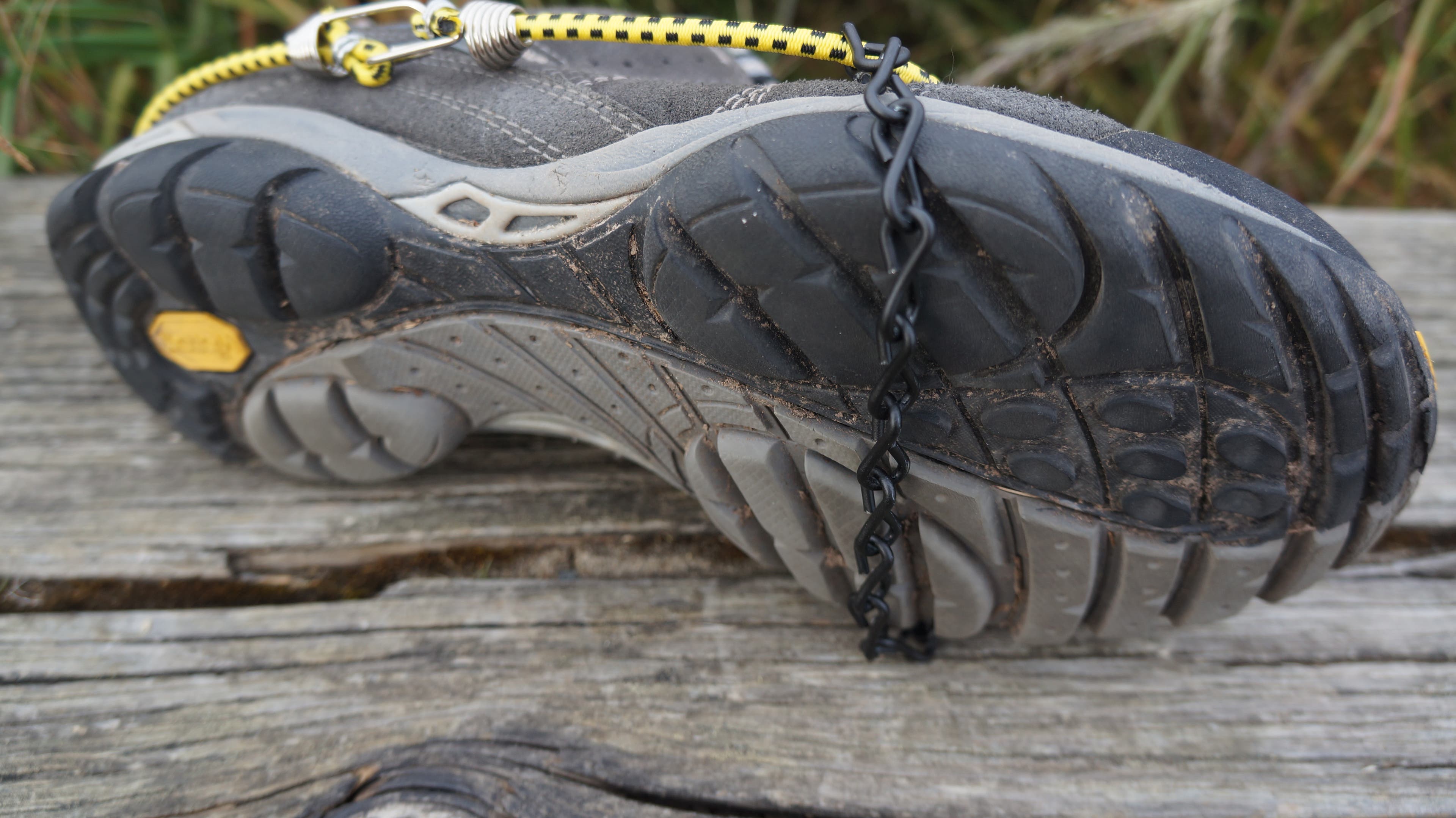 Tip: refrain from pinching the chain tight on the bungee until you’re finished. That way you can add or remove lengths of chain as you adjust the fit.